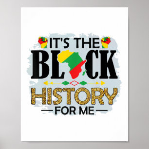 Póster Soy Historia Negra Melanin Hombres Mujeres Niños P