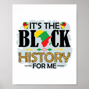 Póster Soy historia negra Melanin Hombres Mujeres Primas 