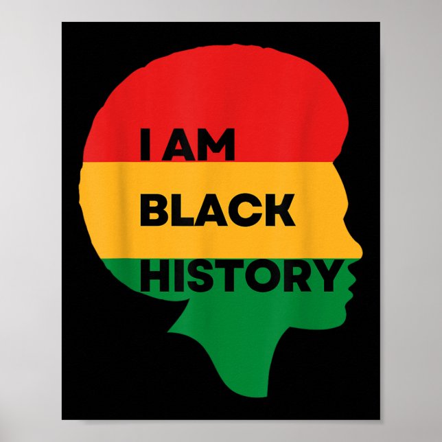 Póster Soy Historia Negra, Mes De Historia Negra, Orgullo (Frente)