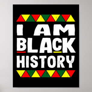 Póster Soy Historia Negra Mes de la Historia Negra Orgull