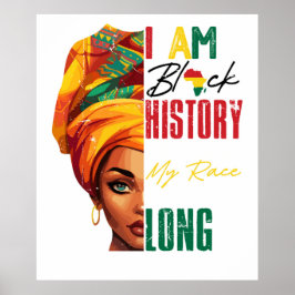 Póster soy historia negra, mujeres africanas