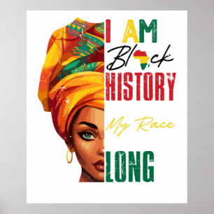 Póster soy historia negra, mujeres africanas