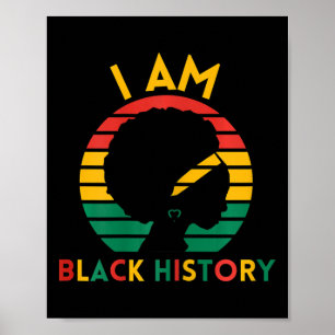 Póster Soy Historia Negra - Ropa del Mes de la Historia N