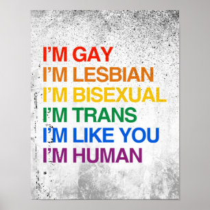 Póster Soy humano como tú