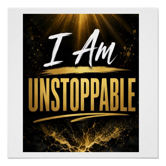 Póster Soy imparable (Anverso)