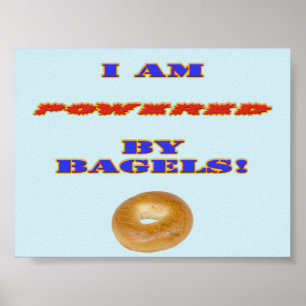 Póster Soy impulsado por Bagels