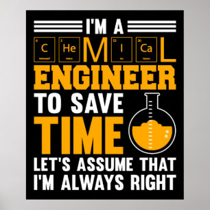 Póster Soy Ingeniero Químico, tengo razón
