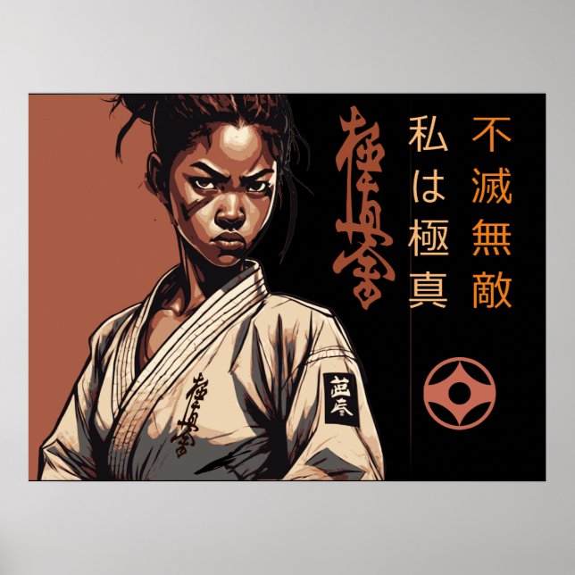 Póster Soy Kyokushin - Inquebrantable, imparable, Karate (Frente)