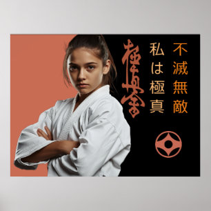 Póster Soy Kyokushin - Inquebrantable, Indetenible, Karat
