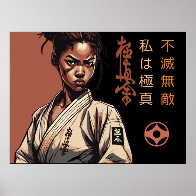 Póster Soy Kyokushin - Irrompible, Imparable, Karate (Frente)
