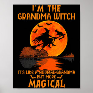 Póster Soy La Bruja Abuela Como Una Abuela Normal Hallow
