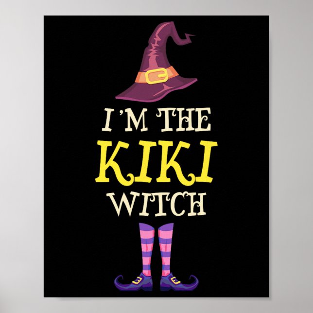 Póster Soy la bruja de Kiki Witch Costume Halloween Graci (Frente)