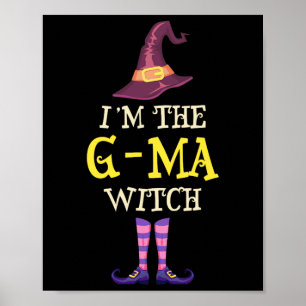 Póster Soy la bruja de las mamáes G-Witch Costume Hallowe