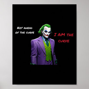 Póster Soy La Curva Villain Halloween Anti Hero Aesthet