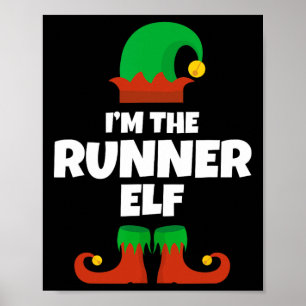 Póster Soy La Familia De Elfo Corredor Pijama Navidad Div