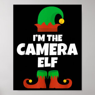 Póster Soy la familia de la cámara elfo Pajama Navidades 
