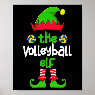 Póster Soy la familia de los Navidades elfos de voleibol 