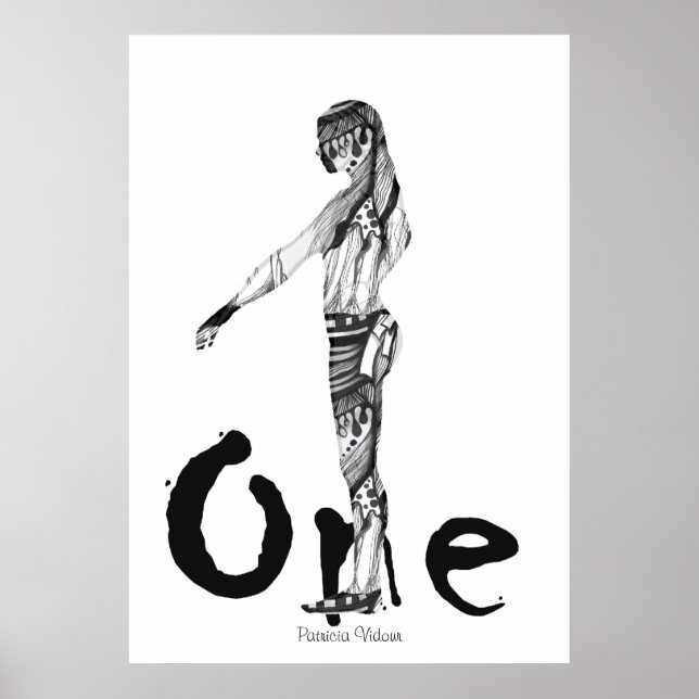 Póster Soy la figura única (Frente)