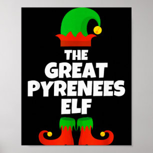 Póster Soy La Gran Familia de Elfos Pyrenees Pijama Navid