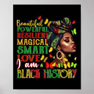 Póster Soy la historia negra - Mes de la historia negra y