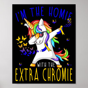 Póster Soy la homie con el síndrome de cromo extra