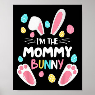 Póster Soy la mamá conejita coincidente fiesta de Pascua