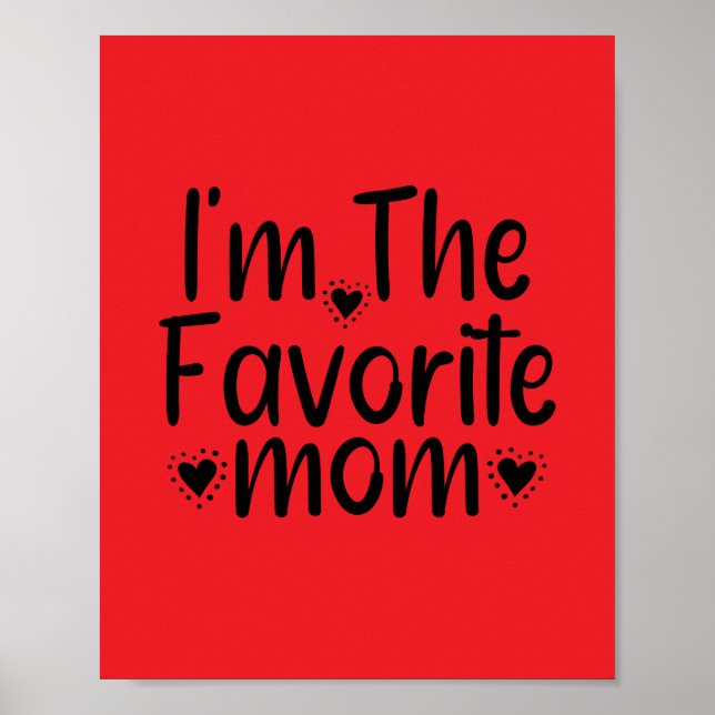 Póster Soy la mamá favorita (Frente)