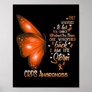 Póster Soy La Mariposa De Conciencia De La Tormenta Crps