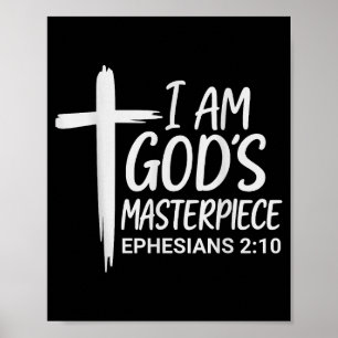 Póster Soy la Obra Maestra de Dios Cristiano Efesios 2_20