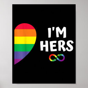 Póster Soy la suya, mi pareja para el orgullo de la parej
