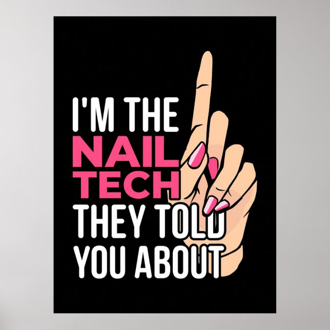 Póster Soy La Tecnología Nail (Frente)