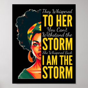 Póster Soy La Tormenta - Mes de la Historia Negra - Junet