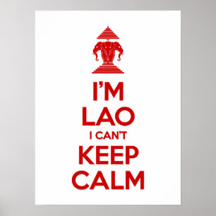 Póster Soy Lao, no puedo mantener la calma