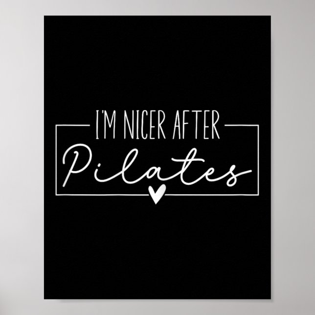 Póster Soy más amable después de Pilates, instructores de (Frente)