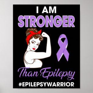 Póster Soy más fuerte que la epilepsia...................