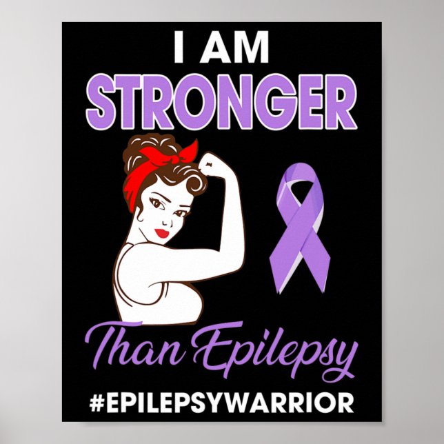 Póster Soy más fuerte que la epilepsia................... (Frente)