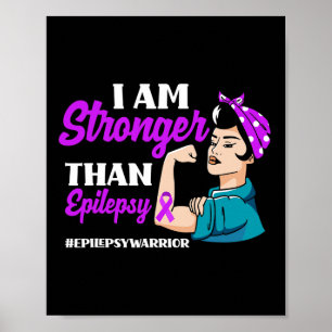 Póster Soy Más Fuerte Que La Epilepsia De La Epilepsia De