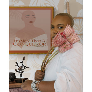 Póster Soy más que una fe cristiana conquistadora