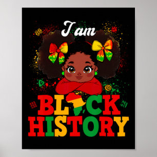 Póster Soy Mes de la Historia Negra Afroamericano Afro Pe