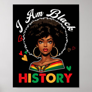 Póster Soy Mes de la Historia Negra Afroamericano Histori