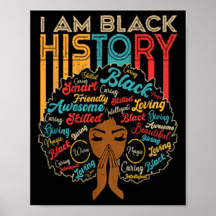 Póster Soy Mes de la Historia Negra Afroamericano Para Mu