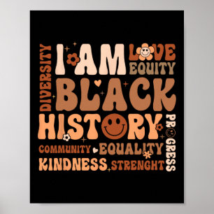 Póster Soy Mes de la Historia Negra Comunidad Igualdad Áf