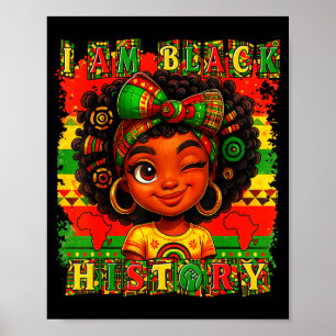Póster Soy Mes de la Historia Negra Orgullo Negro America