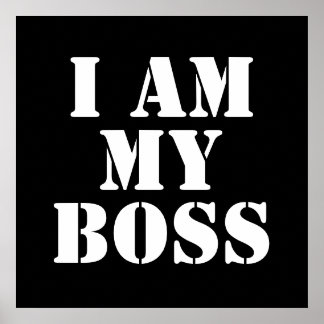 Póster Soy mi jefe. Lema.
