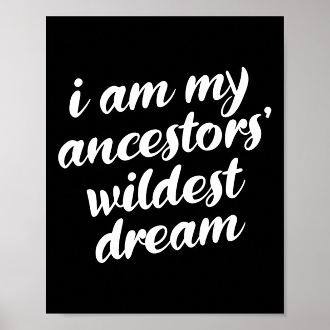 Póster Soy mis ancestros el más salvaje sueño Mes de hist (Frente)