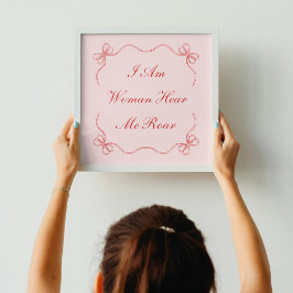Póster Soy Mujer Aquí Me Roto