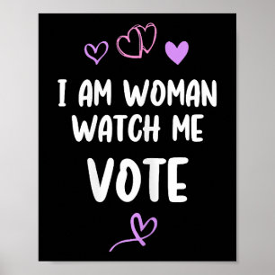 Póster Soy Mujer Observarme Votar