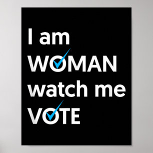 Póster Soy Mujer Observarme Votar Por La Ola Azul 2024