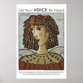 Póster Soy Mujer, Puedo Volar Poster De Aves