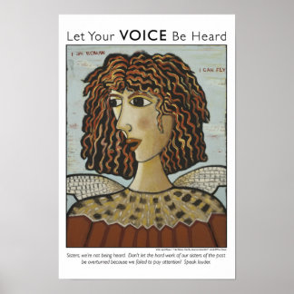 Póster Soy Mujer, Puedo Volar Poster De Aves